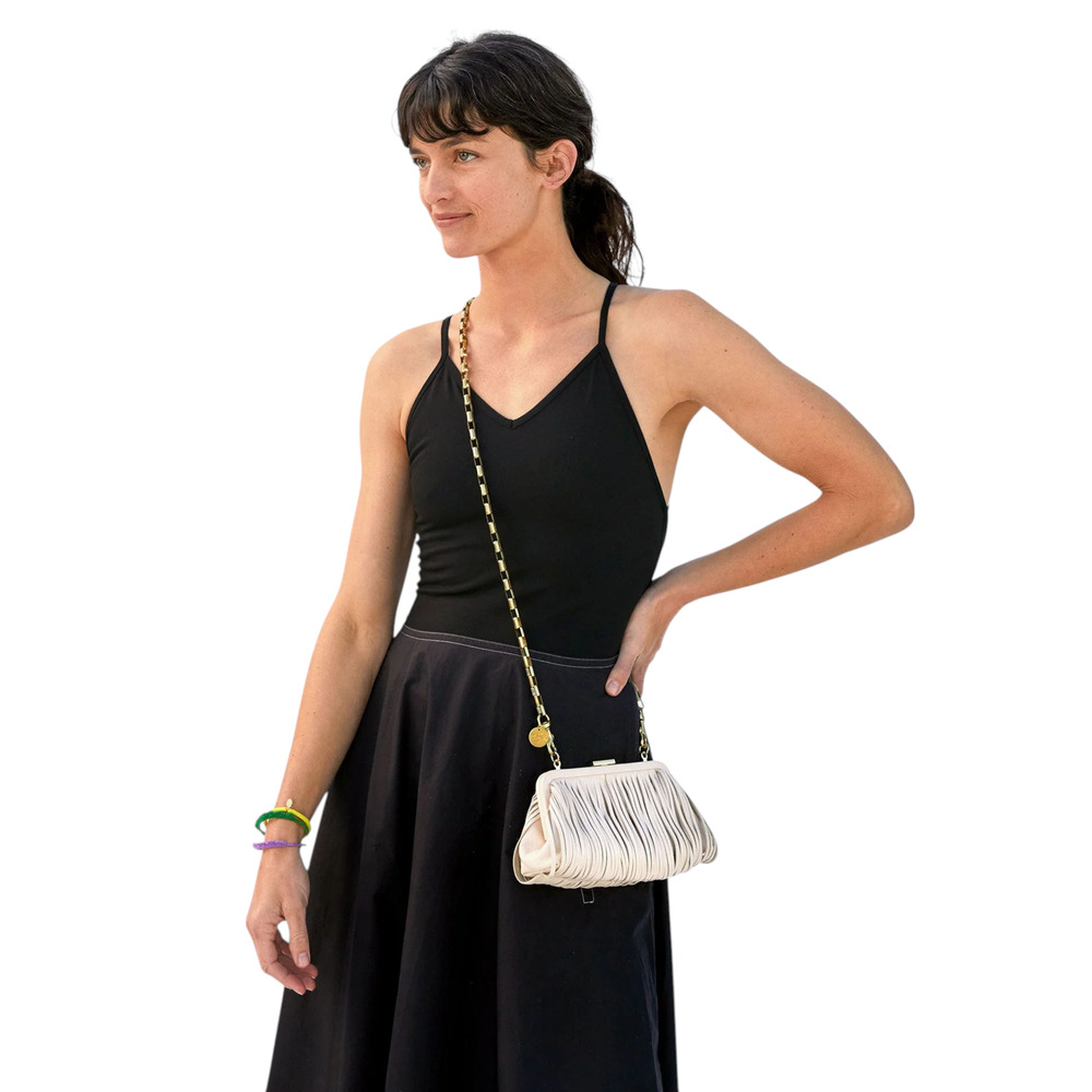 CLARE V. Fran Fran Bag in Cream - Picture 2 of 16